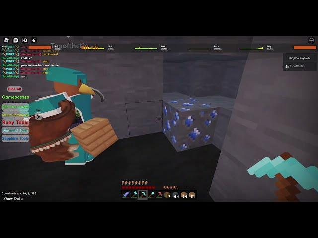 Minerscave 1.5 - What Sapphire Ore Looks Like
