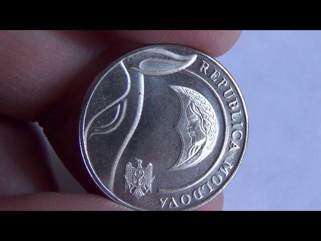 Coin of Moldova 1 leu 2018(MONTH)/Монета Молдова 1 лей 2018 год(Месяц)