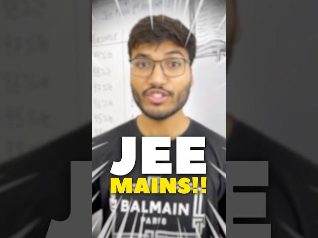 MARKS Vs PERCENTILE for JEE Mains!! #jee #motivation