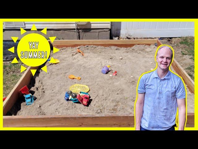 DIY: How to Build a Large Outdoor Sandbox (easier than you might think)