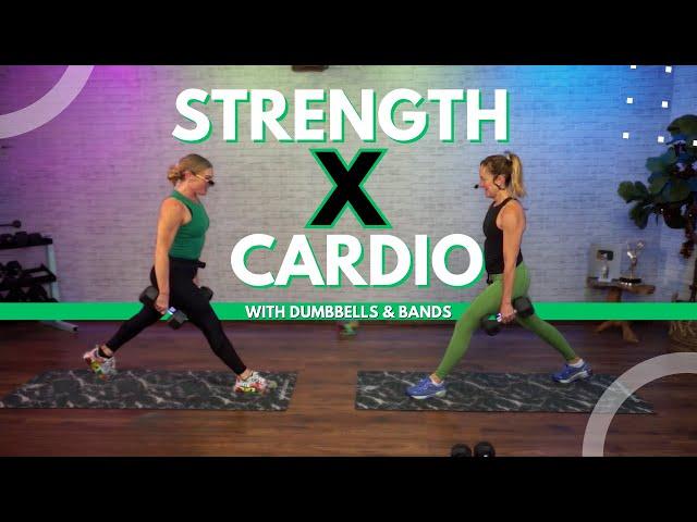 40 Min- Cardio & Weights Combo Workout!  BURN CALORIES!