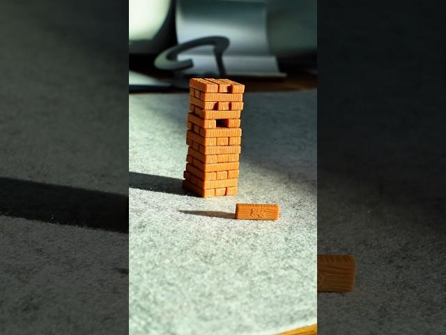 World’s Smallest JENGA Tower