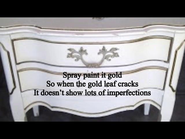 How to gold leaf كيفية استعمال ورق الذهب