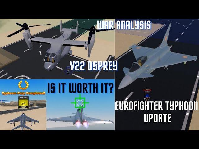 V22 Osprey and Eurofighter Typhoon Update in War Tycoon Roblox