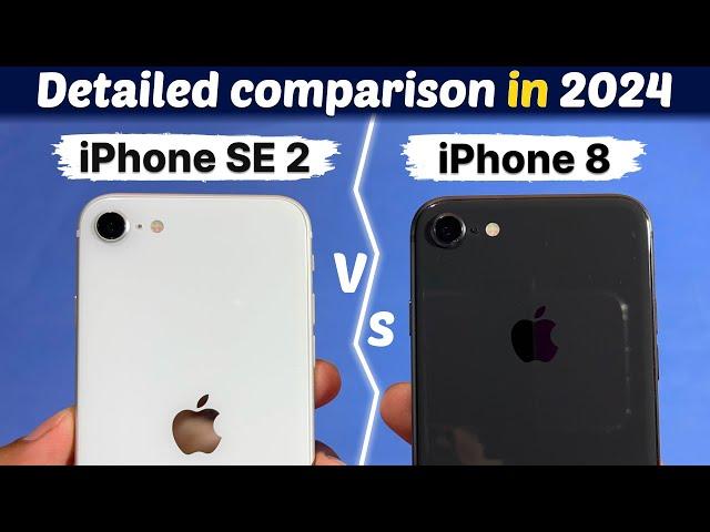 IPhone SE 2 vs IPhone 8 in 2024 | Detailed Comparison in Hindi️| PUBG Test | Camera Test