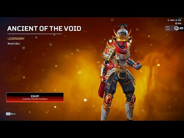 Unlocking "Ancient of the void" legendary skin for free  .