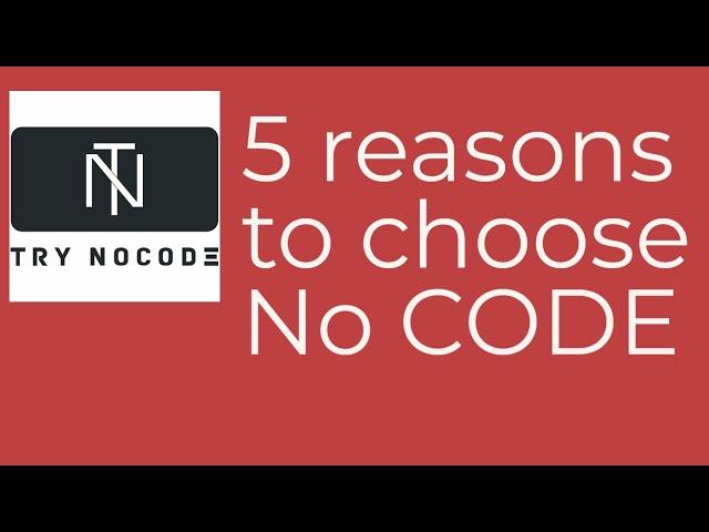 5 Reason to choose  NO Code in 2021 #nocode #bubble.io