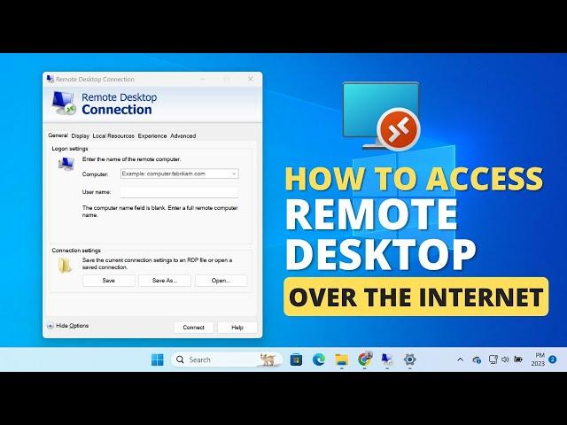 Access Remote Desktop Over the Internet [Outside Network]