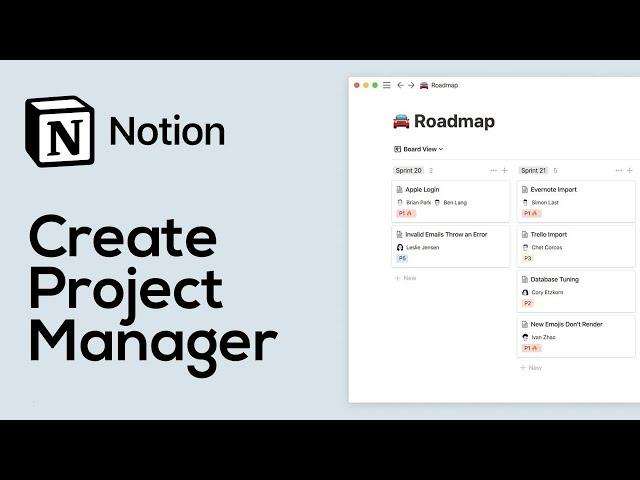 How To Create a Project Manager in Notion | Tutorial for Beginners (2022)