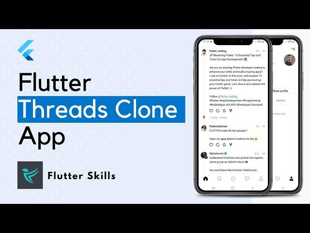 Flutter Threads Clone App - Home Screen