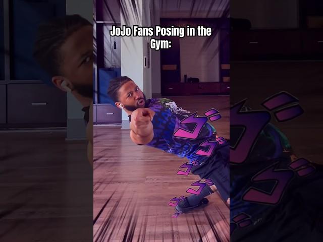 JoJo Poses are the only poses you should hit in the gym#jojosbizzareadventure #jojo #jojopose