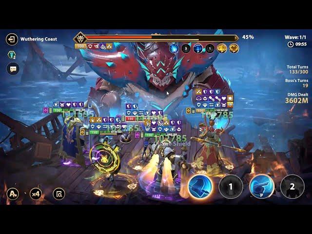 [INFINITE MAGICRAID] WUTHERING COAST 3.5B DAMAGE WITH WUKONG AND NORDAK