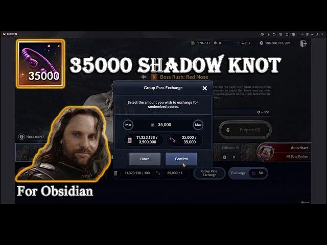 Black Desert Mobile | Spending 35K Shadow Knot Just Like That