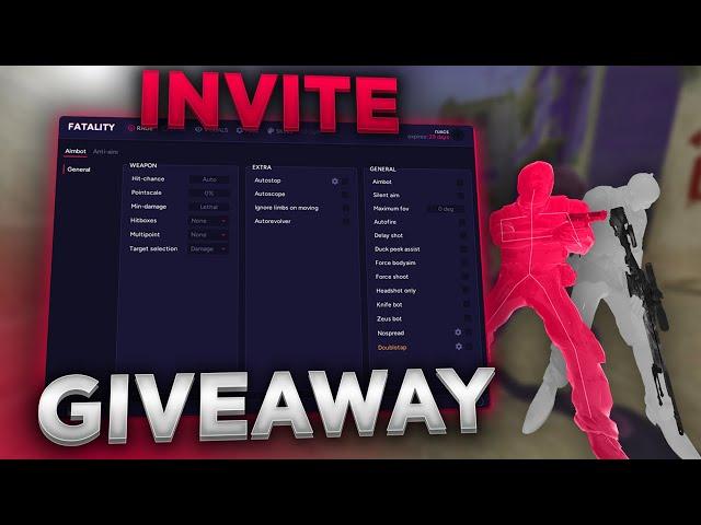 FATALITY.WIN INVITE GIVEAWAY! | CS2 HVH CHEATING!