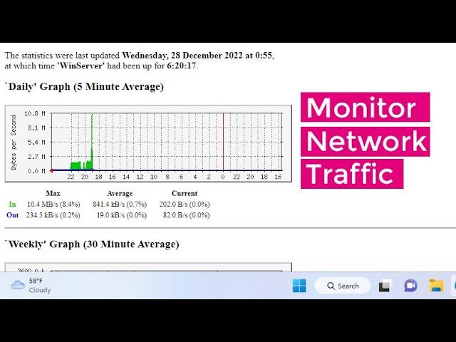 Create your own network traffic monitoring tool on Windows