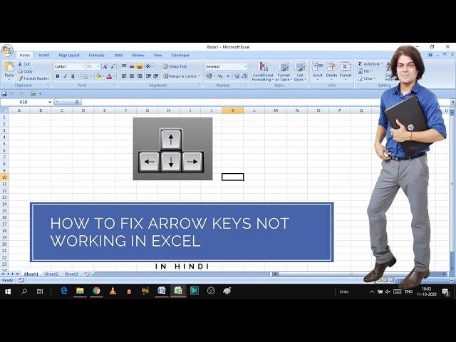 How to fix arrow keys not working in excel