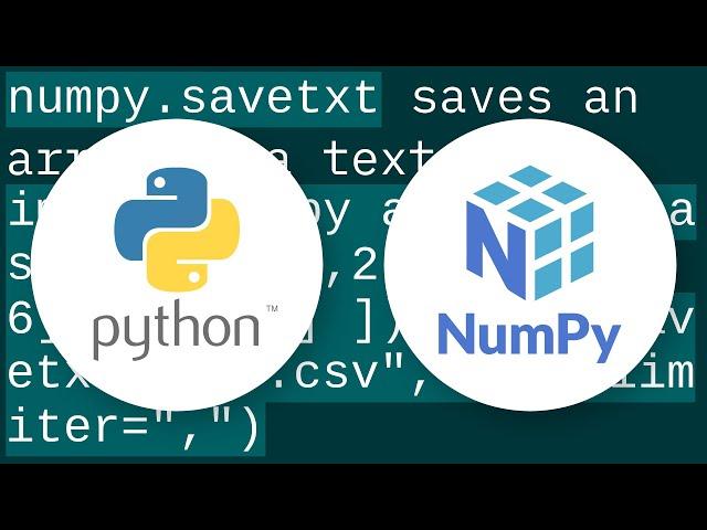 Dump a NumPy array into a csv file