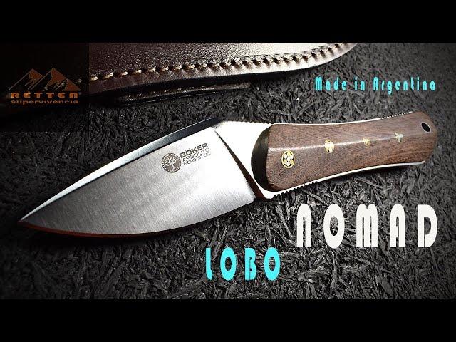 Boker Arbolito Farkas Nomad Lobo Marrón Unboxing Wild Knife Made in Argentina Guayacan Wood - Retten