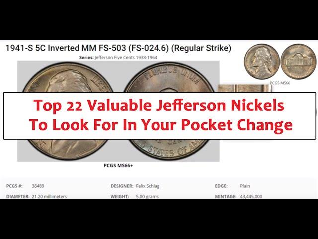 Cherry Pickers Nickels Top 22 Valuable Jefferson Nickels To Look For In Your Pocket Change