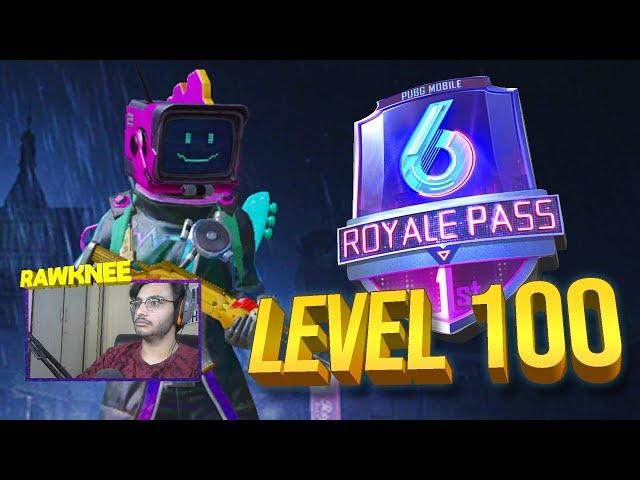 ROYAL PASS SEASON 6 LEVEL 100 | PUBG MOBILE NEW UPDATE | RP100 | RAWKNEE