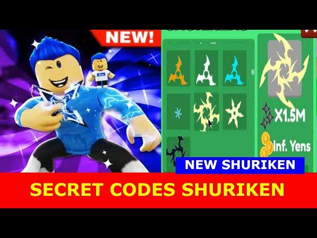 * NEW SECRET CODES SHURIKEN *  [YELLOW PAINT!] Shuriken Tapping ROBLOX