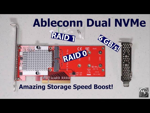 Ableconn - Dual NVMe Adapter Card