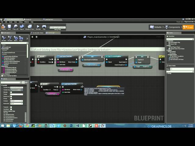 Unreal Engine 4 Save and Load Graphics Settings using Blueprints Tutorial