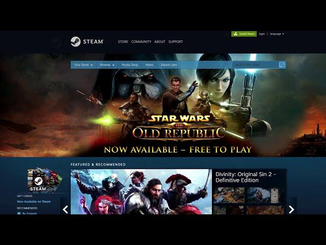 SWTOR is now available on Steam!