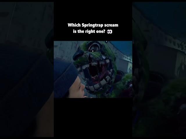 Which Springtrap scream is the right one?  The Animatronic in Dead by Daylight! #DBD #FNAF