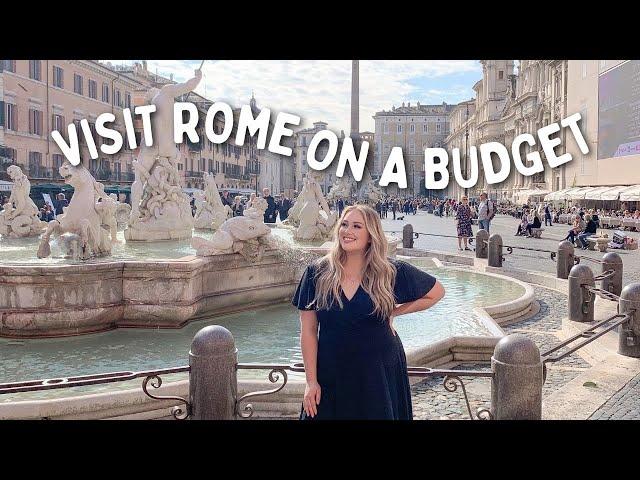 Travel Rome on a Budget! Tips + Things to do Rome 2024 #budgettravel #romeitaly #italytravelguide