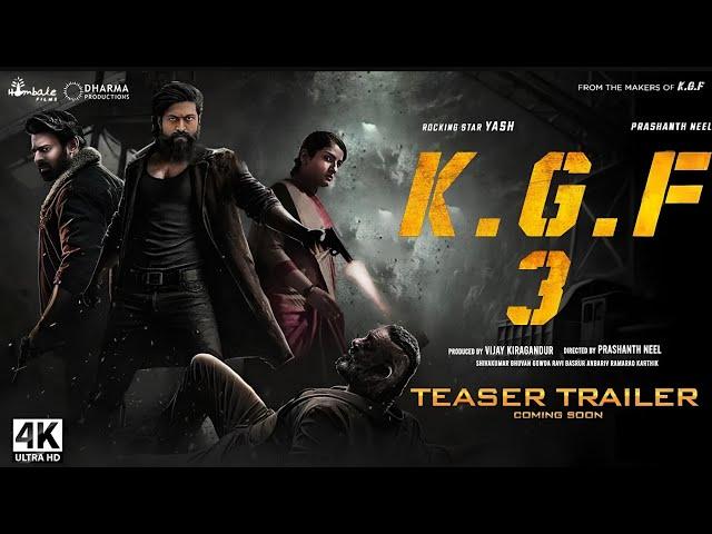 K.G.F: Chapter 3 - salaar| part 2 trailer Hind Rocking Star Yash | Prabhas | #starvedant03 |