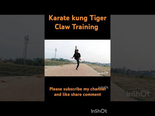 Karate kung Tiger Claw Training#vairalshorts