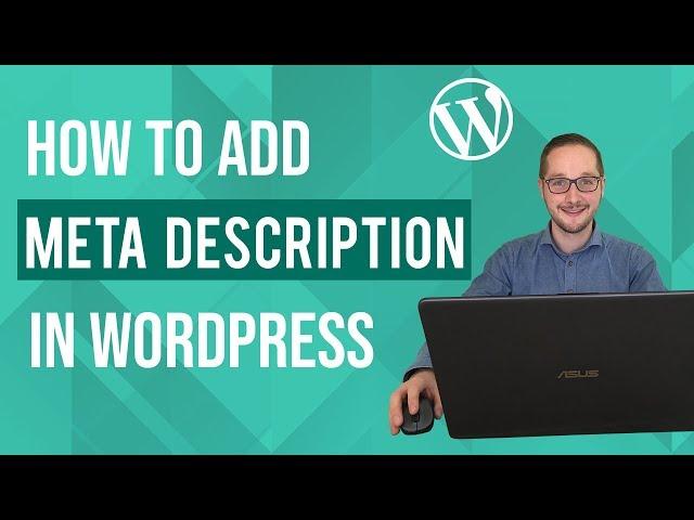 How to add meta description in wordpress tutorial