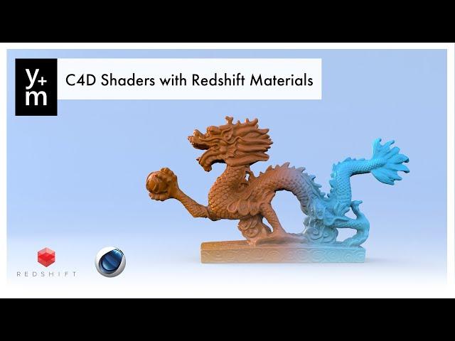 Learn how to use C4D Shaders with Redshift Materials.