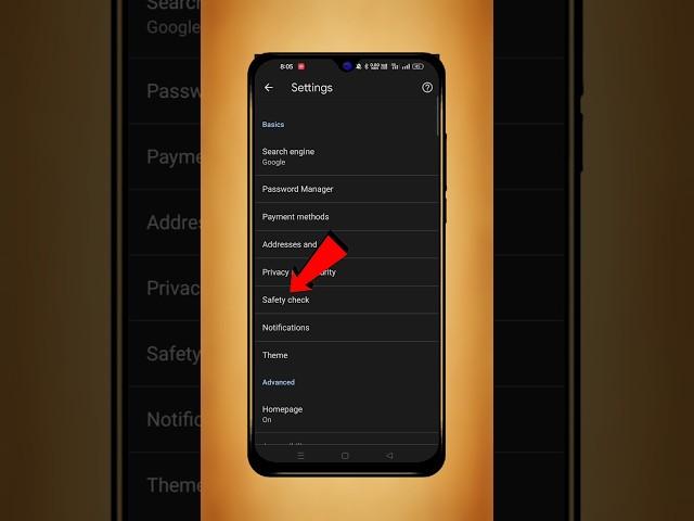 Chrome Browser Safety Check  #shorts