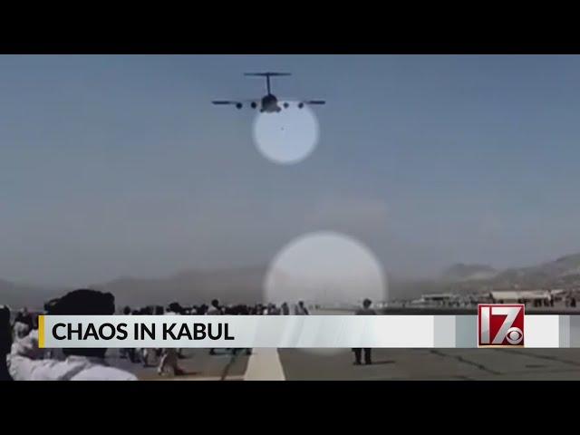 Video shows people falling from jet after chaos at Afghanistan airport