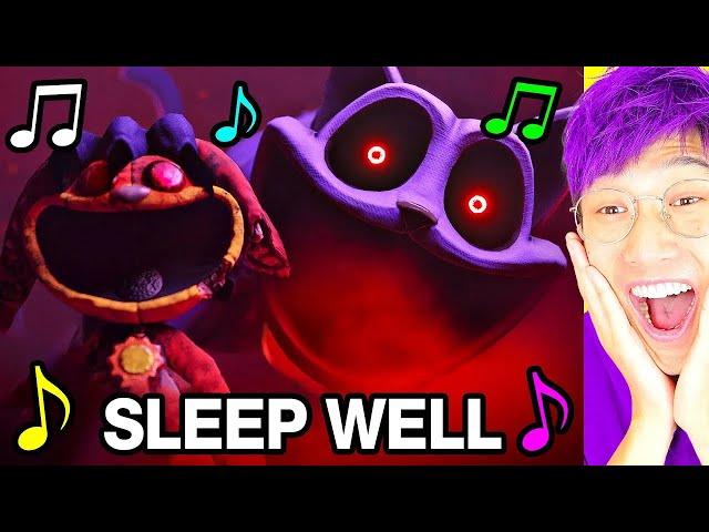 "SLEEP WELL" From POPPY PLAYTIME CHAPTER 3 - OFFICIAL MUSIC VIDEO! (LANKYBOX REACTION!)