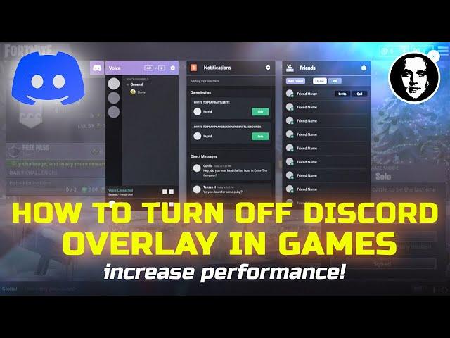 How to Disable Discord Overlay for All Games | Boost FPS & Performance