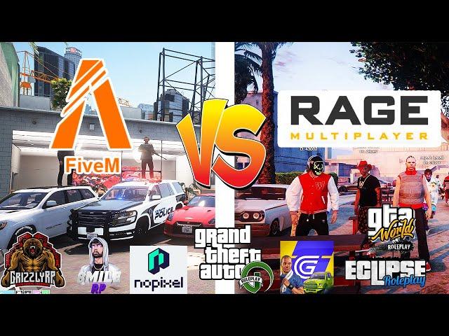 RAGEMP VS FIVEM WHICH IS THE BEST ROLEPLAY SERVER BEST RP SERVERS FOR BEGINNERS EASY GTA RP TUTORIAL