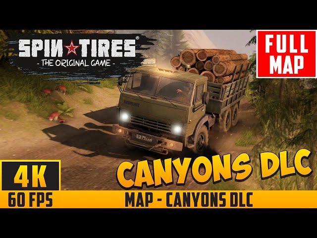 SpinTires (2014) - Full Walkthrough Map - Canyons DLC - No Commentary (4K 60FPS)