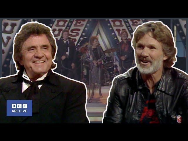 1987: JOHNNY CASH, KRIS KRISTOFFERSON and BILLIE JO SPEARS Interview | Wogan | BBC Archive