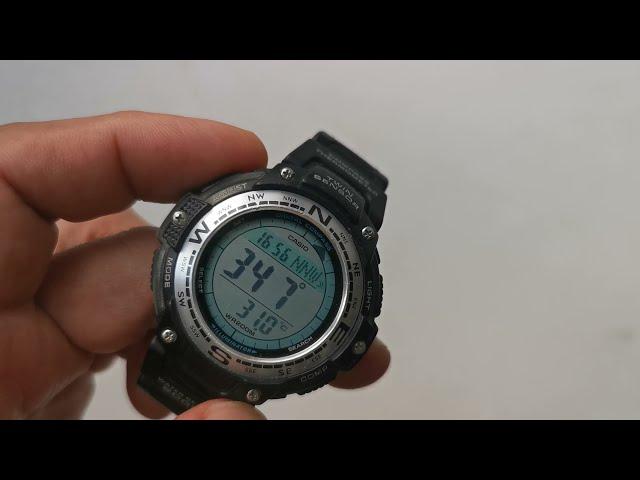 Casio SGW100-1V - работа компаса