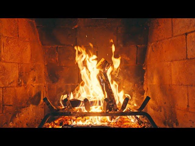 Cozy fireplace sound - crackling, comfortable fireplace wood burning sound