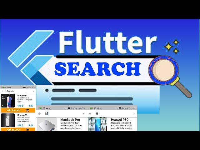 How to create a product search in flutter SearchDelegate | flutter البحث عن المنتجات في فلاتر