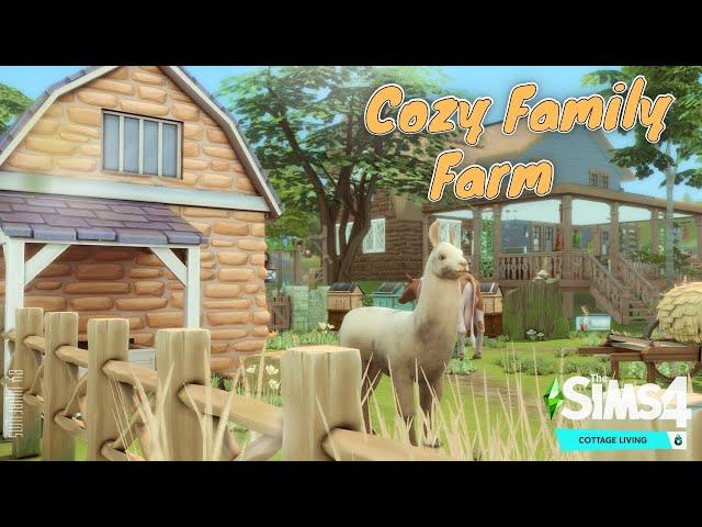 Семейная ферма│Строительство│Cozy Family Farm│SpeedBuild│NO CC [The Sims 4]