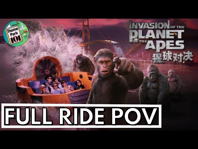 Invasion of the Planet of the Apes - FULL RIDE POV - Genting Skyworlds - 3D Trackless Ride