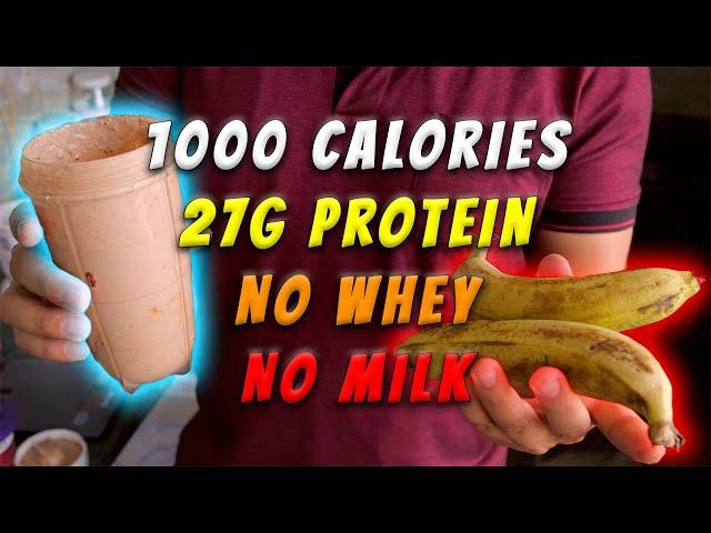 1000 Calories Vegan( No Milk or whey) Home Made MASS gainer | 27 g protein | Rs 32 | Gain 12kgs easy