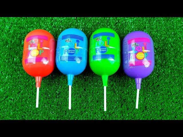 Satisfying video Asmr lollipops candy unboxing video Asmr and chocolate gummy candy