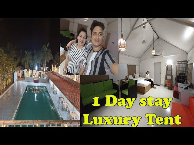 1 Day Stay at Luxury Tent Resort with Unlimited Food and Swimming Pool in Bhivpuri 1hr from Mumbai