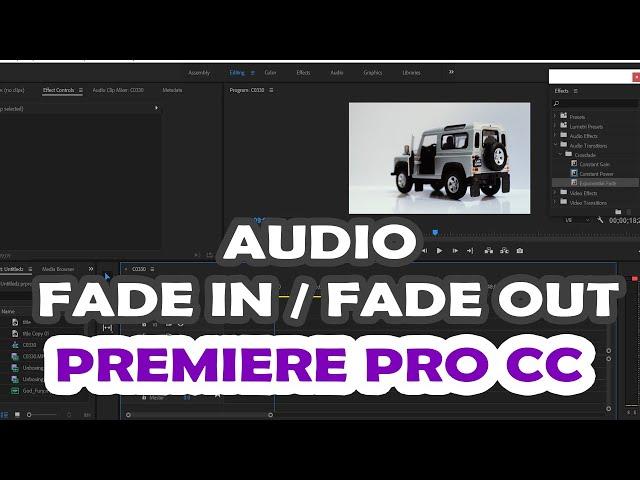 How to Add Audio Fade In & Fade Out Effect in Adobe Premire Pro CS5/CS6/CC